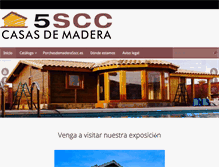 Tablet Screenshot of casasdemadera5scc.com